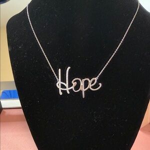 Silver 'Hope' Necklace